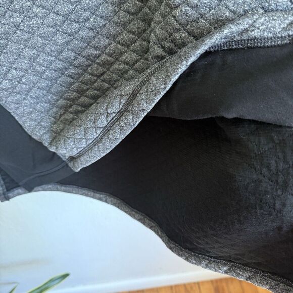 SmartWool Diamond Peak Quilted Pullover Womens Medium Merino Blend Gray Hoodie - Picture 7 of 9